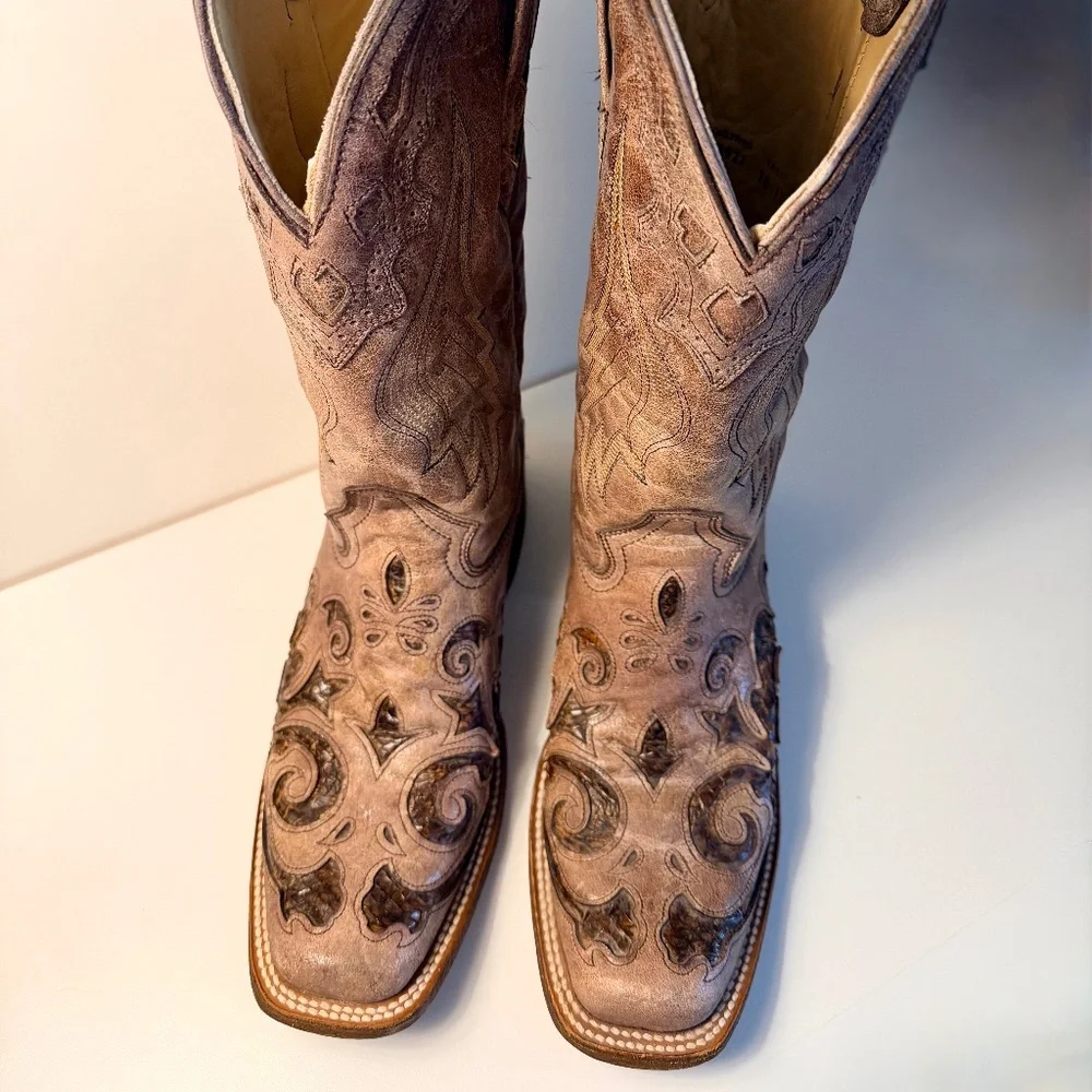 Corral Cowboy Boots women Sz 9 - Picture 1 of 7